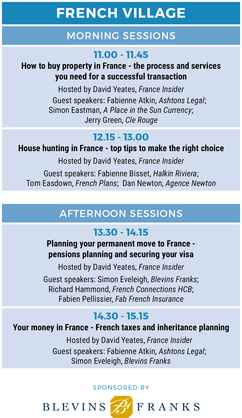 A Place in the Sun Live Manchester 2024 - France seminars Sunday sessions